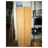 WOOD 5-SHELF CABINET, 6 WOOD 5-SHELF CABINET, 6