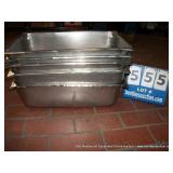 STAINLESS STEEL FOOD WARMER PANS (5X MONEY)