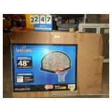 BOX: SPALDING 48" COMBO BACKBOARD & RIM
