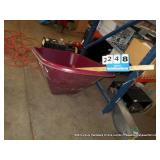 SCENIC ROAD PLASTIC WHEELBARROW