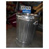 METAL TRASH CAN