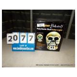 POLY RESIN SKULL SOLAR LIGHT
