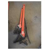 Ridgid chain wrenches 16/24", xtra chain
