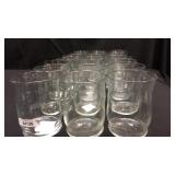 21 Large glass votive holders