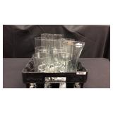 A crate filled with this sorted flower vases