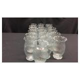 19 ripple edged flower vases