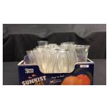 Box of large flower vases glass