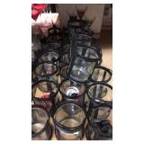 24 glass candle tin holders