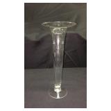 Lot of 3    15 inch glass trumpet tulip flower