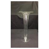 Lot of 3    15 inch glass trumpet tulip flower