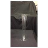 Lot of 3    15 inch glass trumpet tulip flower