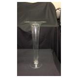 Lot of 3    15 inch glass trumpet tulip flower