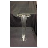 Lot of 3    15 inch glass trumpet tulip flower