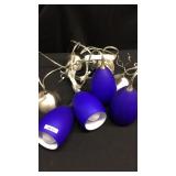 4 cobalt blue pendant hanging lights