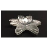 Flower glass dessert dishes (lot of 3)