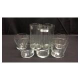 Assortment of flower Glass vases