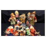 Box of miscellaneous scarecrows