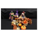Box of miscellaneous fall and Halloween Decour