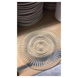 18 glass dinner plates