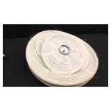 Box of heart bamboo lanterns and assorted white