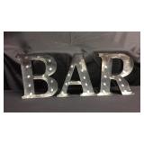 Bar lighted decor