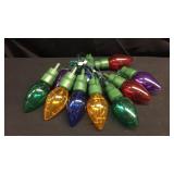 Lighted large Christmas bulbs