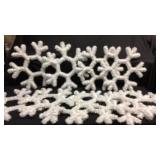 10 snowflake wreaths or you could hang them