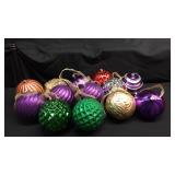 13 large Christmas ornaments