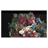 Box of pastel Christmas garland