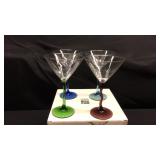 Box of 4 martini glasses Curvi stems