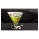 Martini lamp 12 inches high lighted
