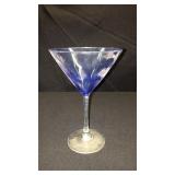 10 Blue martini glasses