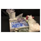 Box of decorative rocks for glass jars