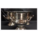 Set of 3 Silver plated champagne coolers