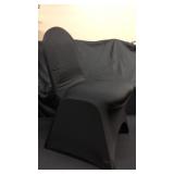 62 stretchy nylon black chair covers