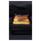 Lot of 24 brown copper chargers