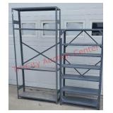 2 metal shop shelves- 59 1/2 X 30 1/2 X 11