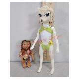 Hasbro Peteena the Poodle & Steiff Macki Hedgehog