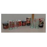 Lot of Coca-Cola drinking plastic cups and mugs