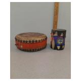 Lot of 2 vintage drums