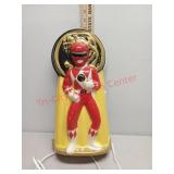 Red power ranger light up wall decor (works)