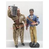 Michael jackson doll and MC Hammer doll