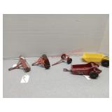 Hubley Kiddie toy, pull behind plow, manure