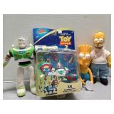 Buzz lightyear, toy story 2, the Simpsons, Bart