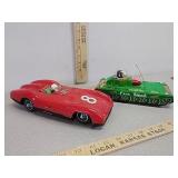 Vintage Fire Tank & Race Car