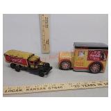 Cast Iron & Tin Coca-cola Trucks