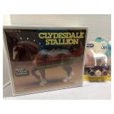 Clydesdale Stallion hand painted horses, Breyer