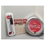 Coca-Cola thermometer, Coca-Cola wood base