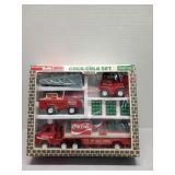 Coca-Cola set, Buddy L, sturdy steel, 5 piece