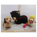 Old Toys Walking Dogs & Bear